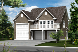 Country Exterior - Front Elevation Plan #25-4754