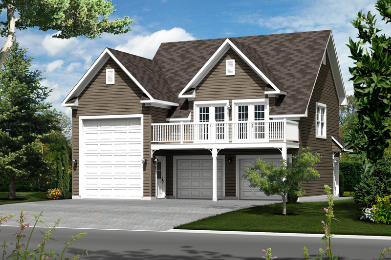 Country Style House Plan - 0 Beds 0 Baths 637 Sq/Ft Plan #25-4754