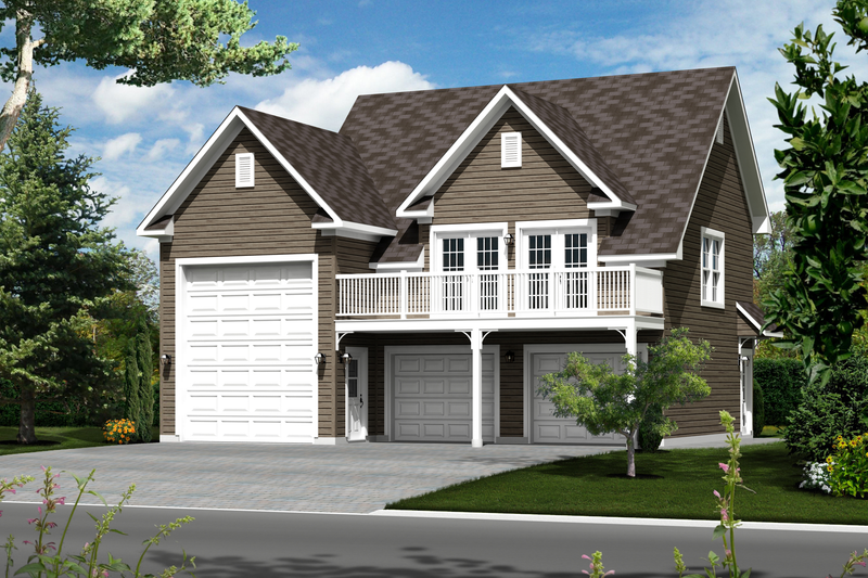 Home Plan - Country Exterior - Front Elevation Plan #25-4754