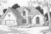 Traditional Style House Plan - 4 Beds 3.5 Baths 2779 Sq/Ft Plan #6-186 