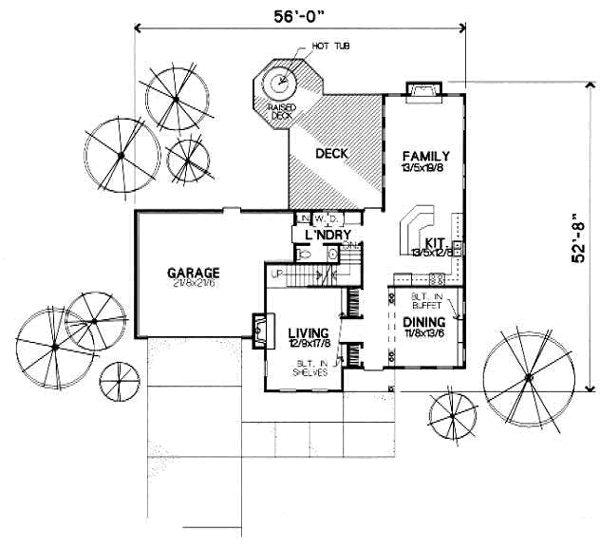 House Plan Design - European Floor Plan - Main Floor Plan #50-208