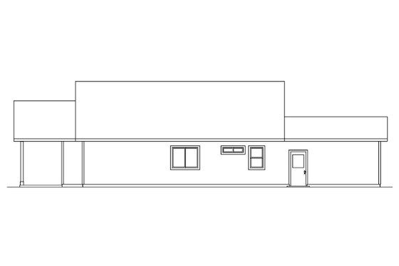 Exterior - Other Elevation for Craftsman House Plan #124-565 - 2 bed, 1 bath