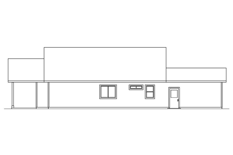 Home Plan - Exterior - Other Elevation for Craftsman House Plan #124-565 - 2 bed, 1 bath