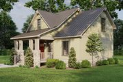 Country Style House Plan - 2 Beds 2 Baths 1378 Sq/Ft Plan #923-357 