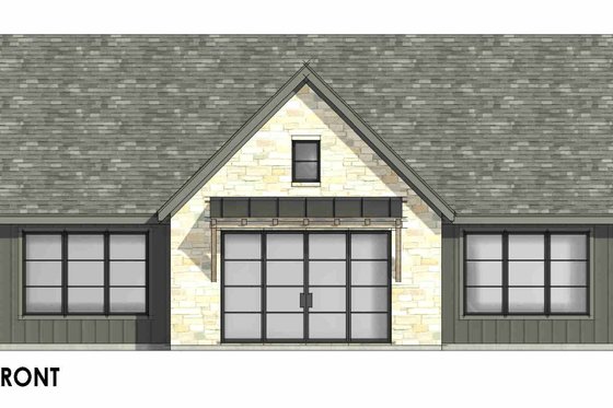 Exterior - Front Elevation 7 for Farmhouse House Plan #1096-137 - 4 bed, 3 bath