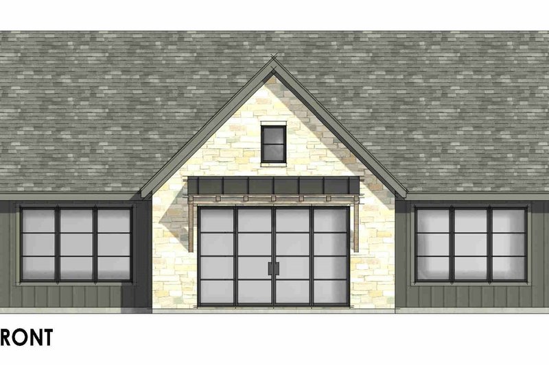 Architectural House Design - Exterior - Front Elevation 7 for Farmhouse House Plan #1096-137 - 4 bed, 3 bath