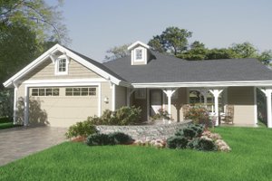 House Blueprint - Exterior - Front Elevation for Country House Plan #1126-14 - 3 bed, 2.5 bath