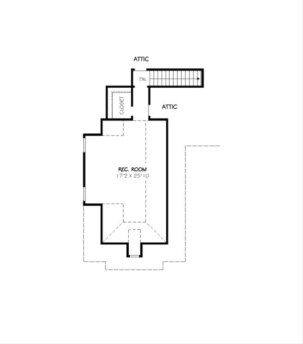 European Floor Plan - Upper Floor Plan #424-253