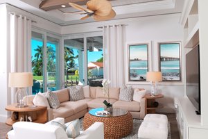 Interior - Family Room for Mediterranean House Plan #548-17 - 4 bed, 5.5 bath