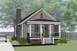 Bungalow Exterior - Front Elevation Plan #79-174