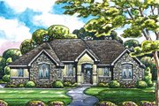 Traditional Style House Plan - 3 Beds 2 Baths 1672 Sq/Ft Plan #20-2098 