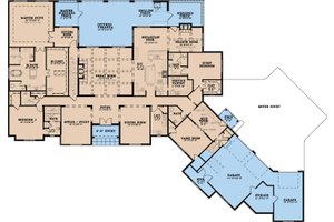 Floor Plan - Main Floor for European House Plan #923-354 - 7 bed, 8.5 bath