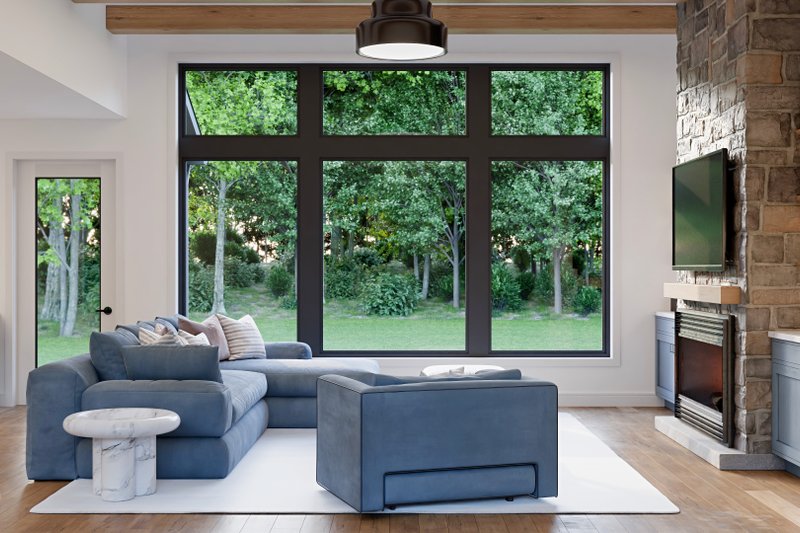 Architectural House Design - Interior - Family Room for Country House Plan #1089-23 - 3 bed, 2 bath