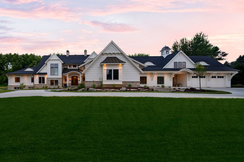 Dream House Plan - Exterior - Front Elevation 4 for Farmhouse House Plan #928-407 - 6 bed, 4.5 bath
