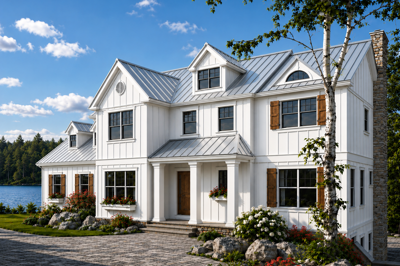 House Plan Design - Exterior - Front Elevation 3 for Farmhouse House Plan #928-458 - 4 bed, 3.5 bath