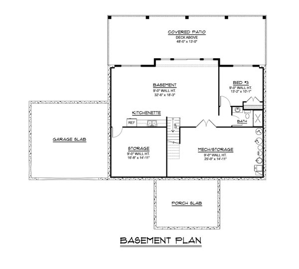 Dream House Plan - Floor Plan - Lower Floor for Contemporary House Plan #1064-437 - 2 bed, 2 bath