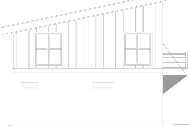 Architectural House Design - Exterior - Other Elevation for Beach House Plan #932-1088 - 2 bed, 1.5 bath