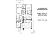 Contemporary Style House Plan - 3 Beds 2 Baths 1447 Sq/Ft Plan #1100-44 