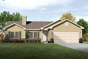 Ranch Style House Plan - 3 Beds 2 Baths 1414 Sq/Ft Plan #22-536 