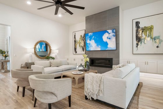 Interior - Family Room 4 for Traditional House Plan #1098-8 - 4 bed, 4.5 bath