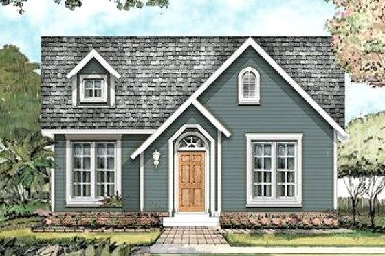Exterior - Front Elevation for Traditional House Plan #424-192 - 3 bed, 2 bath