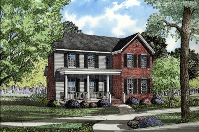 Home Plan - Southern Exterior - Front Elevation Plan #17-271