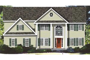 Classical Exterior - Front Elevation Plan #3-268
