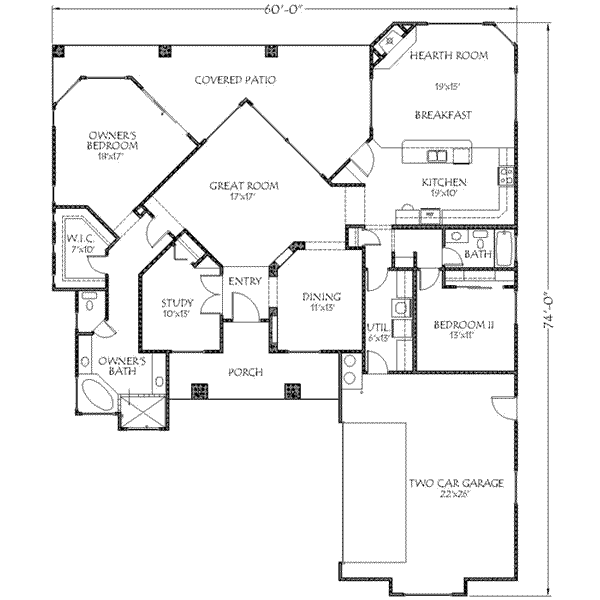 Floor Plan - Main Floor Plan #24-190