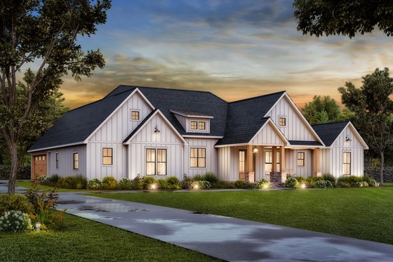 Exterior - Other Elevation for Farmhouse House Plan #1074-82 - 4 bed, 4.5 bath