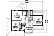 Country Style House Plan - 3 Beds 1 Baths 1994 Sq/Ft Plan #25-4601 