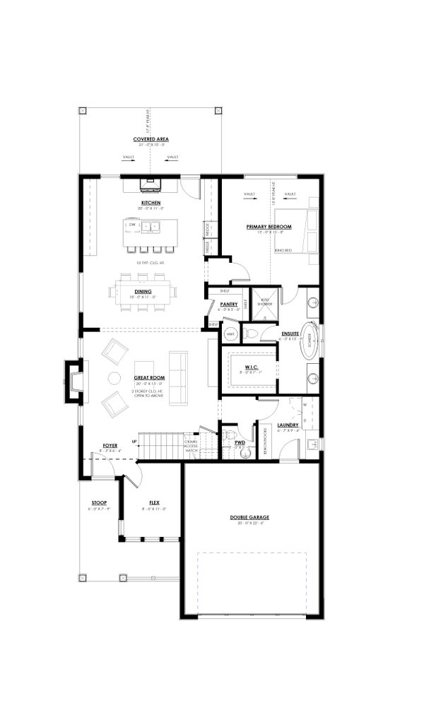 Farmhouse Floor Plan - Main Floor Plan #1114-20