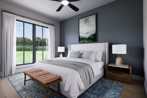 Interior - Master Bedroom for Barndominium House Plan #430-394 - 2 bed, 2 bath