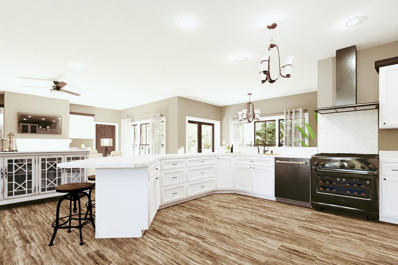 Dream House Plan - Interior - Kitchen for Farmhouse House Plan #44-287 - 3 bed, 2 bath