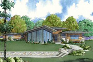 Contemporary Exterior - Front Elevation Plan #923-71
