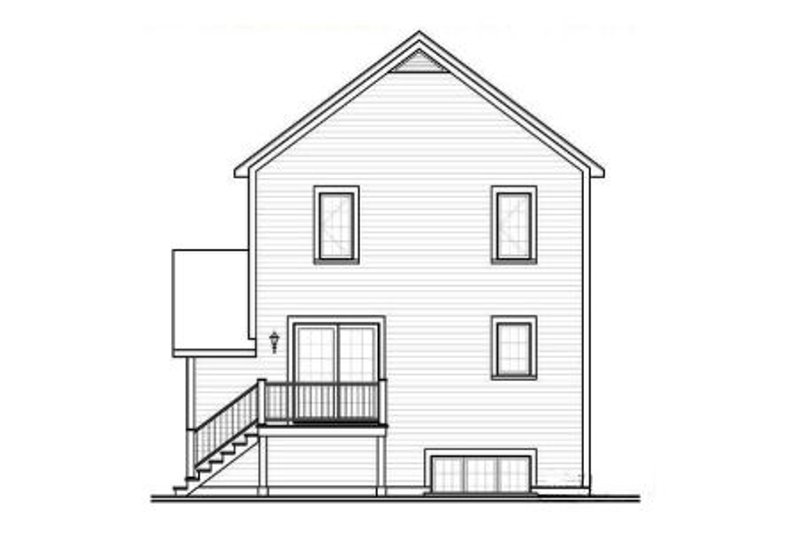 Dream House Plan - Exterior - Rear Elevation for Country House Plan #23-2180 - 4 bed, 2.5 bath