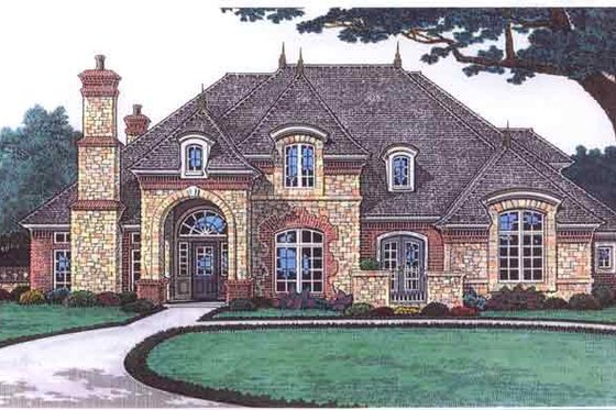 Exterior - Front Elevation for Traditional House Plan #310-679 - 4 bed, 4.5 bath