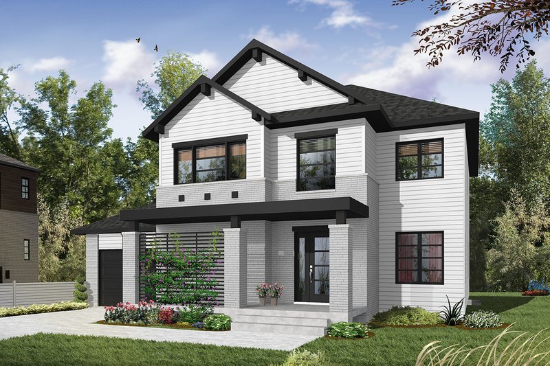House Blueprint - Craftsman Exterior - Front Elevation Plan #23-2659