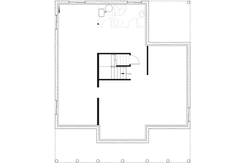 Dream House Plan - Floor Plan - Lower Floor for Farmhouse House Plan #23-826 - 4 bed, 2.5 bath