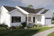 Traditional Style House Plan - 3 Beds 2 Baths 1184 Sq/Ft Plan #455-729 Exterior 