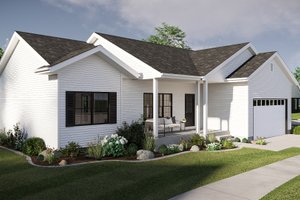 Exterior - Other Elevation for Traditional House Plan #455-729 - 3 bed, 2 bath