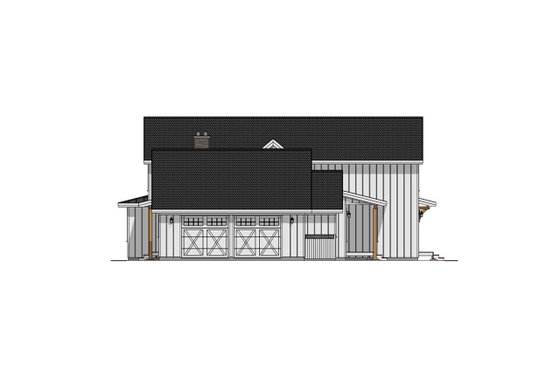 Exterior - Other Elevation for Farmhouse House Plan #1099-1 - 4 bed, 3.5 bath