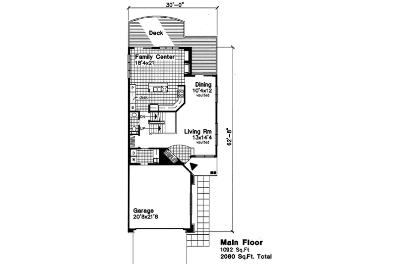 Dream House Plan - Floor Plan - Main Floor for Traditional House Plan #50-181 - 3 bed, 2.5 bath