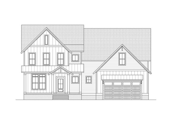 Exterior - Front Elevation 4 for Farmhouse House Plan #1080-29 - 4 bed, 3 bath