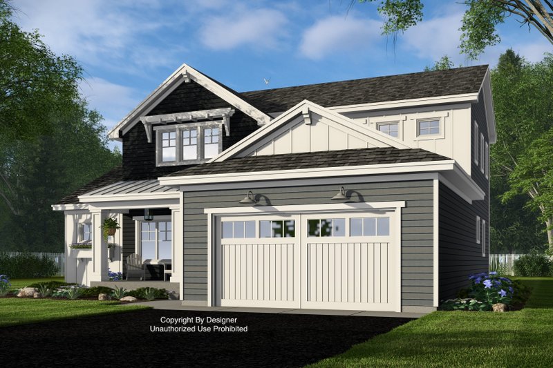 House Design - Exterior - Front Elevation 5 for Craftsman House Plan #51-1379 - 4 bed, 3.5 bath