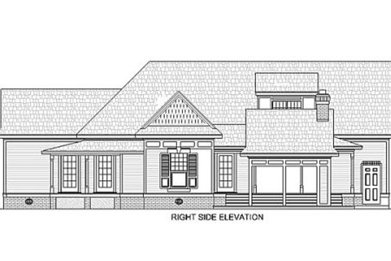 Exterior - Other Elevation 1 for Traditional House Plan #45-336 - 3 bed, 2.5 bath