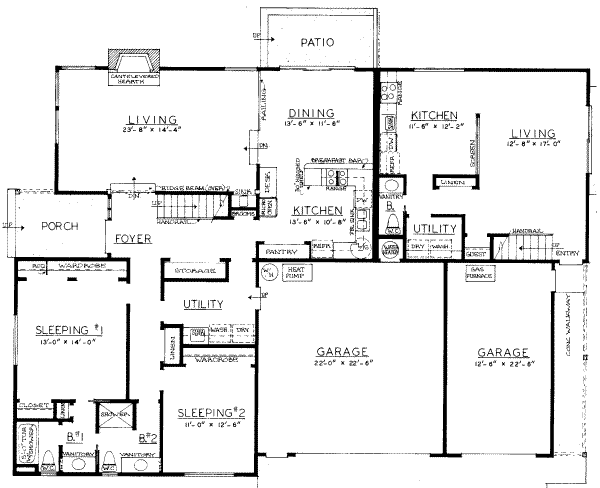 Modern Floor Plan - Main Floor Plan #303-281