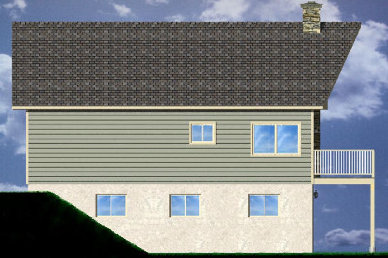 Home Plan - Exterior - Other Elevation for Contemporary House Plan #126-166 - 3 bed, 2 bath