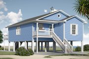 Beach Style House Plan - 3 Beds 2 Baths 1312 Sq/Ft Plan #932-1037 