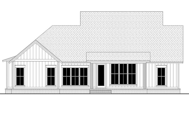 Home Plan - Exterior - Rear Elevation for Farmhouse House Plan #430-250 - 3 bed, 2 bath