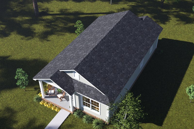 Architectural House Design - Exterior - Other Elevation 5 for Cottage House Plan #513-2455 - 2 bed, 2 bath